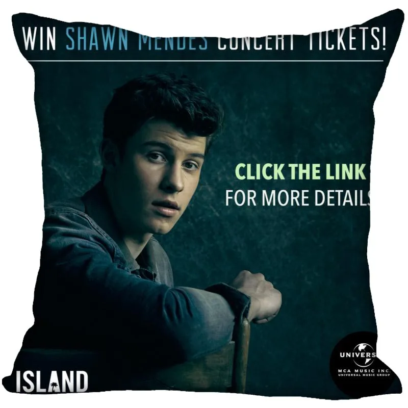 Чехол для подушки Shawn Mendes дома декоративный чехол на Невидимый молнии s 40X40