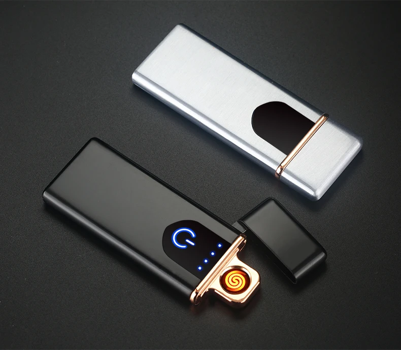 Ветрозащитная бездымного Беспламенного Зажигалка usb зарядка Огонь Электрический горячий провод Отопление электронная зажигалка