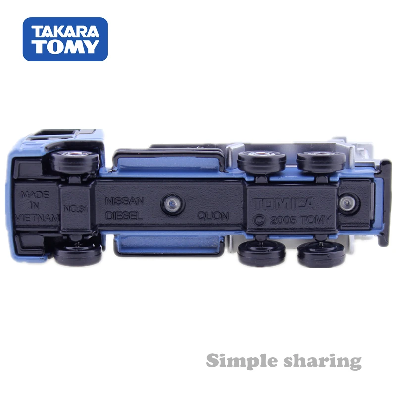 Takara Tomy TOMICA NISSAN QUON Дизель Бетономешалка No.53 металлический автомобиль миниатюры