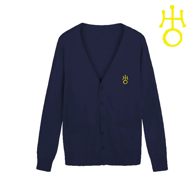 Sailor series cartoon embroidery 9 color Multiple styles Knitted cotton sweater cardigan uniform cos JK |