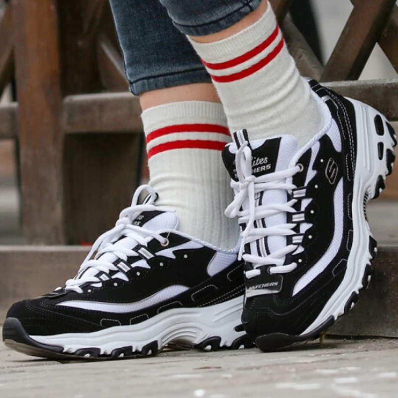 Женские Кроссовки Skechers из дышащего материала на толстой подошве цвет в