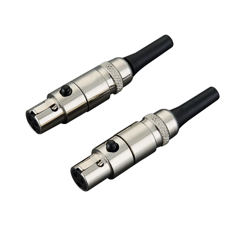 Выборг 4 шт. VH301G Чистая медь позолоченный Hifi Xlr соединительный кабель Mini Female XLR разъем для аудио наушников кабели