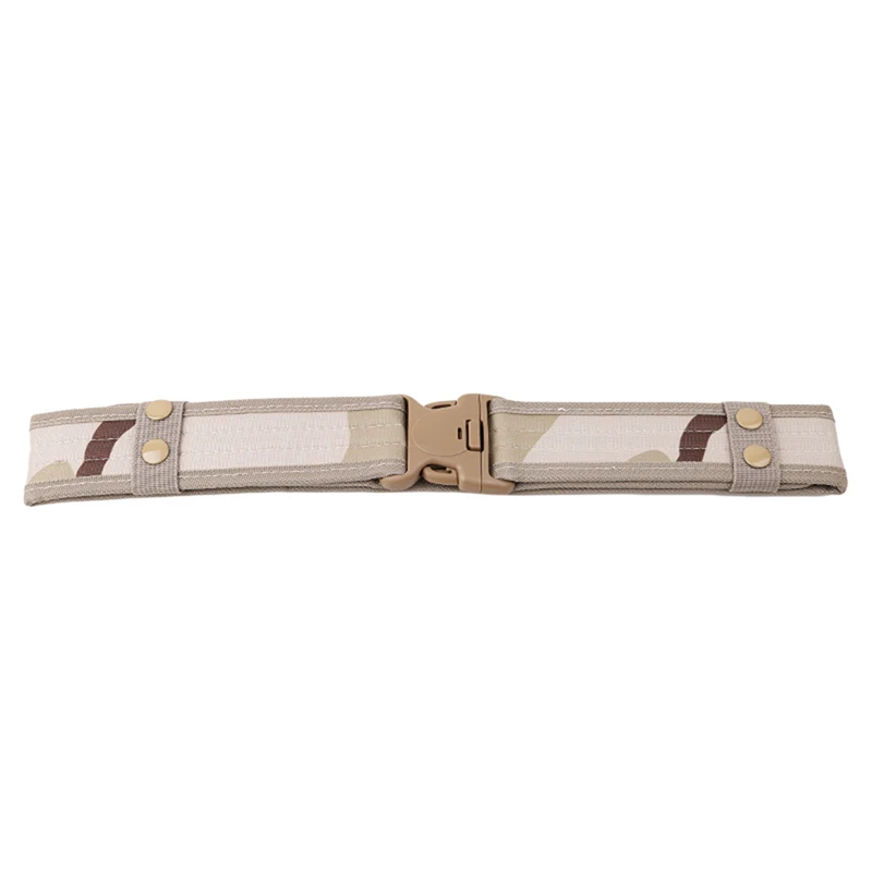 light khaki 2 дюйма страйкбол военный тактический ремень унисекс Прочный Холст Материал охота на открытом воздухе утилита; регулируемая посадка на талии - Цвет: light khaki