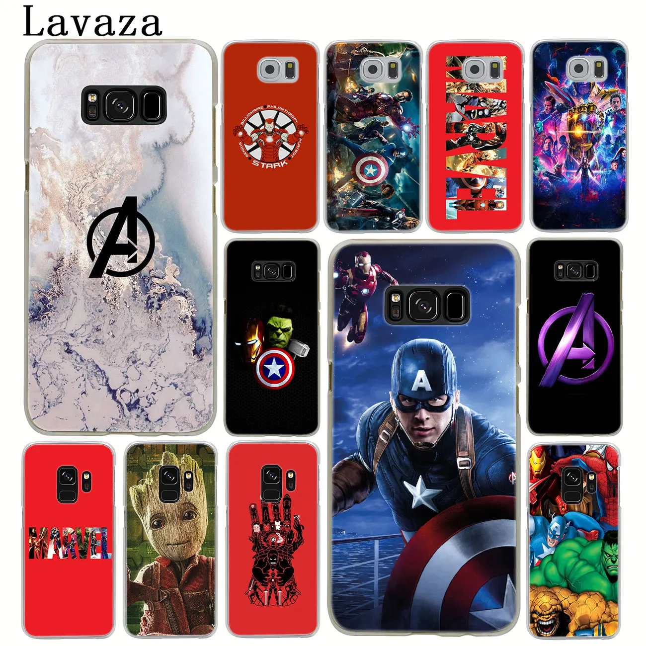 Твердый Чехол для Samsung Galaxy S7 S6 Edge S8 S9 + S10 Plus S10E с логотипом бренда Lavaza Marvel Avengers Endgame |