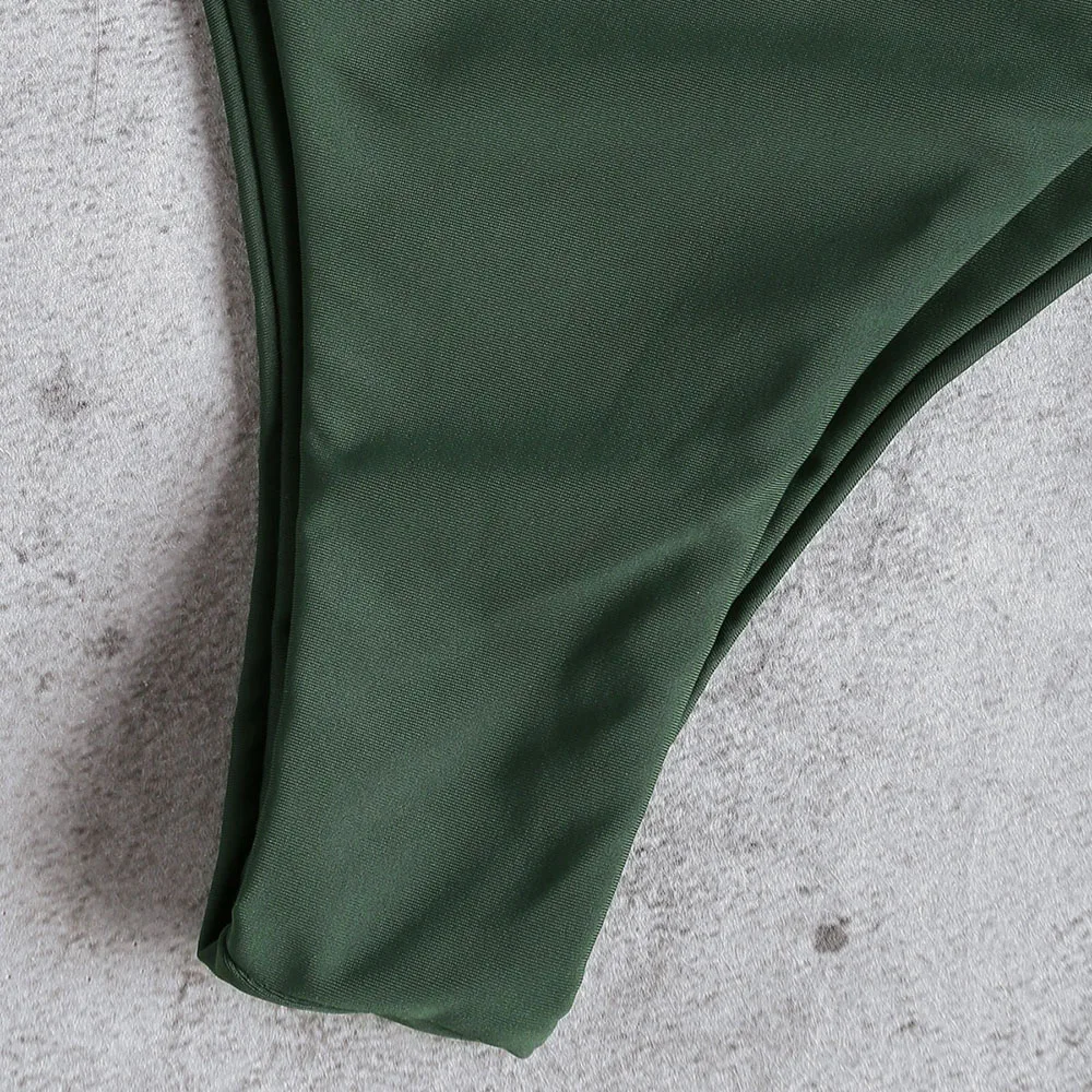 ZAFUL Бандо Подсолнух Копченый Стринги Shirred Женщины Набор Летний Пляж Две Части Наборы Новая Мода Женский Костюм Одежда