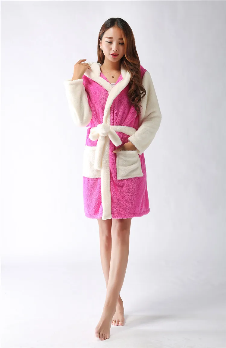 2017 фланелевый Зимний толстый женский халат для косплея пижама с рисунком ночная