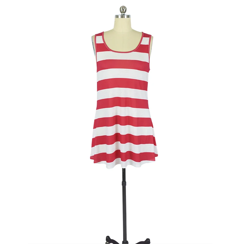 Верхняя одежда для мамы и дочки Летний жилет в полоску Футболки с принтом со звездами бантом девочек