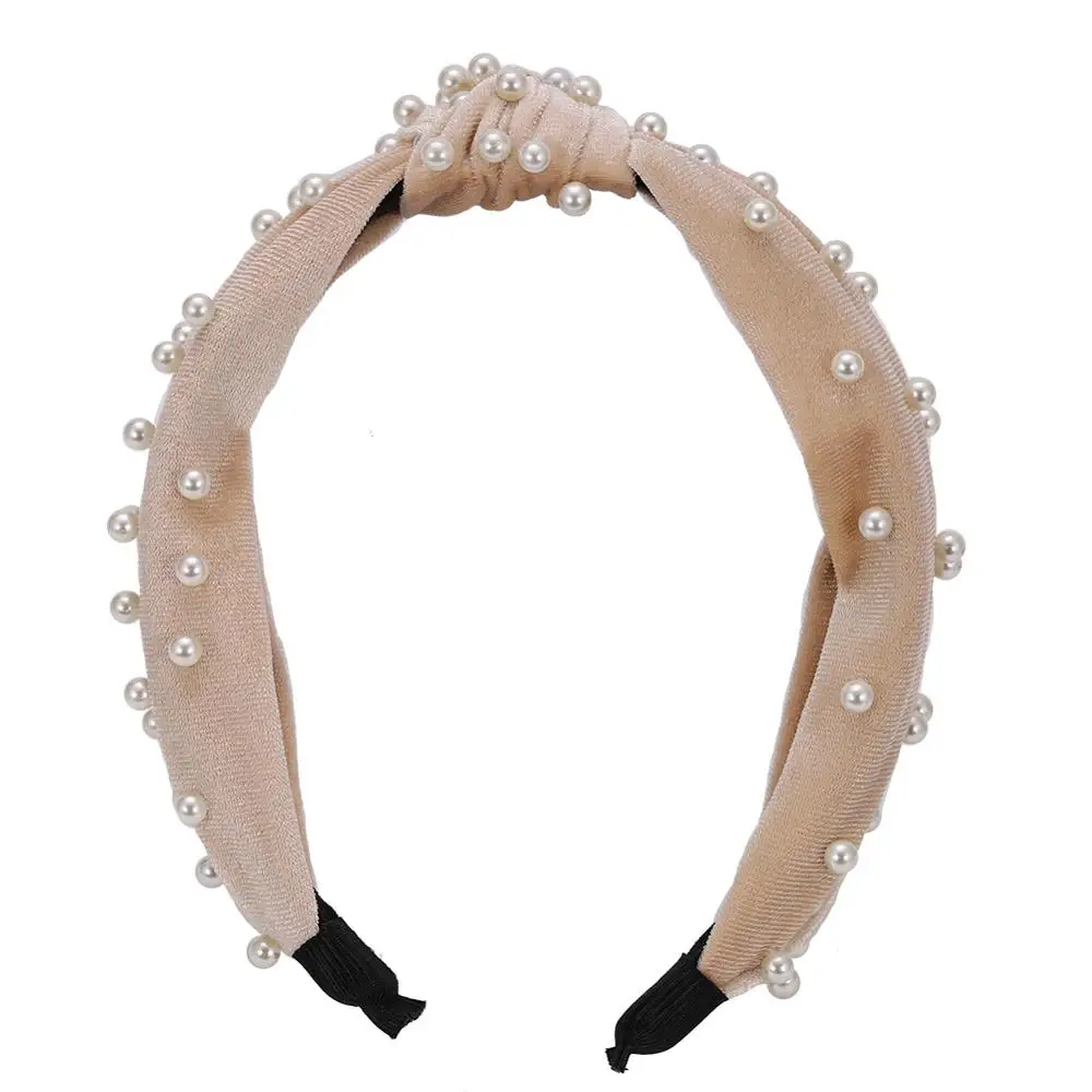 Лучшее для леди новые брендовые дизайнерские женские туфли с Искусственный Жемчуг повязки для женщин модные ювелирные украшения для волос Головные уборы; разные стили Свадебные повязки для волос - Окраска металла: 16