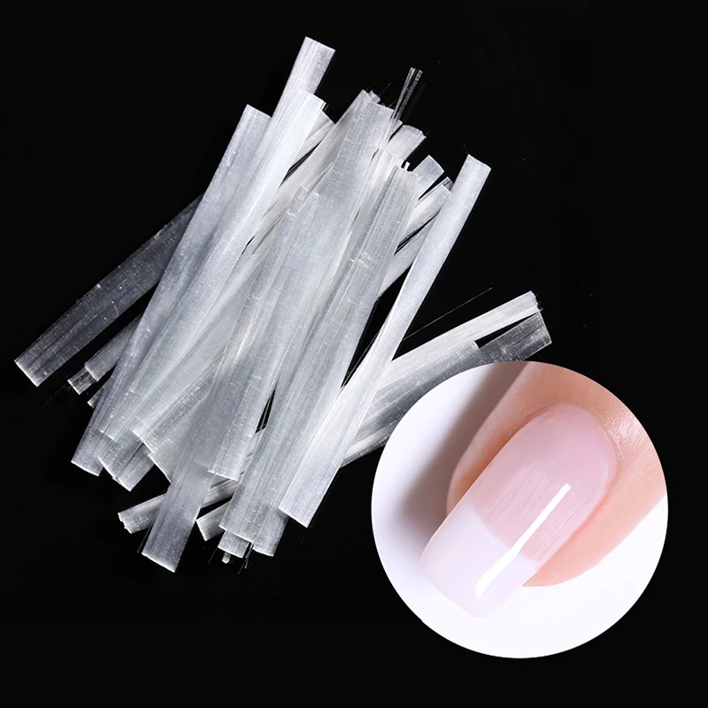 Белая акриловая Стекловолоконная насадка для наращивания ногтей 20 шт./кор.