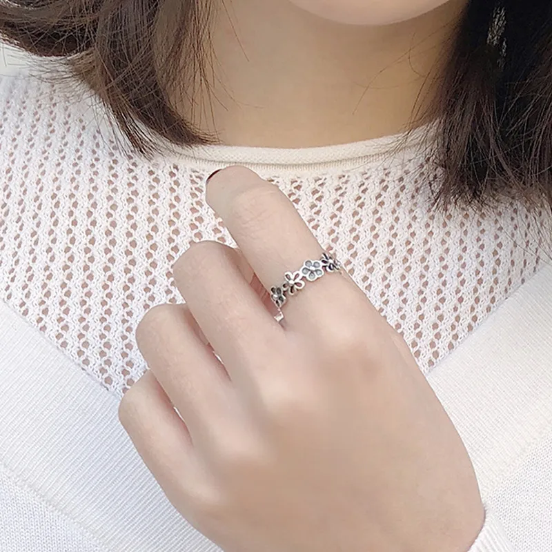 XIAGAO 2018 Vintage Rings 100% Real 925 Sterling Silver Jewelry for Women High Quality Ring Anillos AART0017 | Украшения и