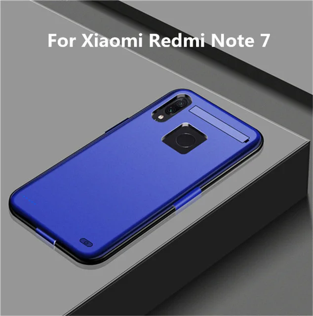 Blue for Note 7 KQJYS 6800 мАч Мобильный блок питания для Redmi Note 7 блок питания портативный аккумулятор зарядное устройство набор для Xiaomi Redmi Note 7 Pro - Цвет: Blue for Note 7