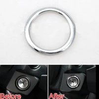 bbqfuka car ignition switch key ring cover decoration ring circle trim styling sticker fit for jeep compass 2011 2015 car decal