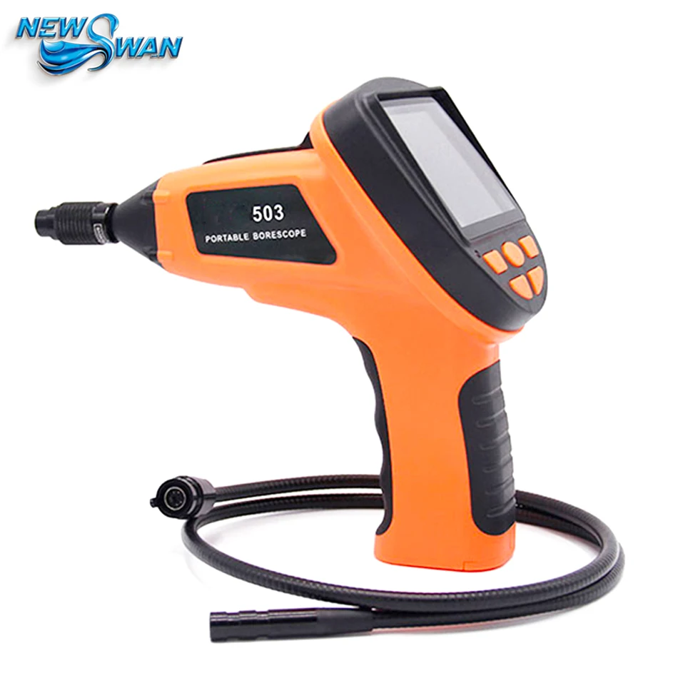 VC503 4 светодиода промышленный эндоскоп для видеосъемки 9 8 мм камера бороскоп 1 м