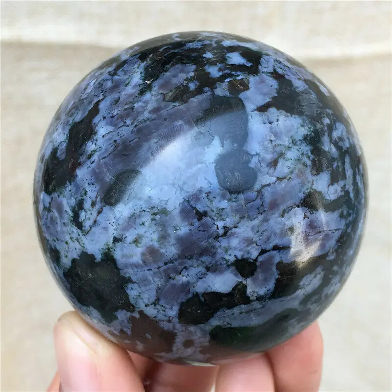 Натуральный стеклянный шар из яшмы gabbro 55 60 мм|Камни| |