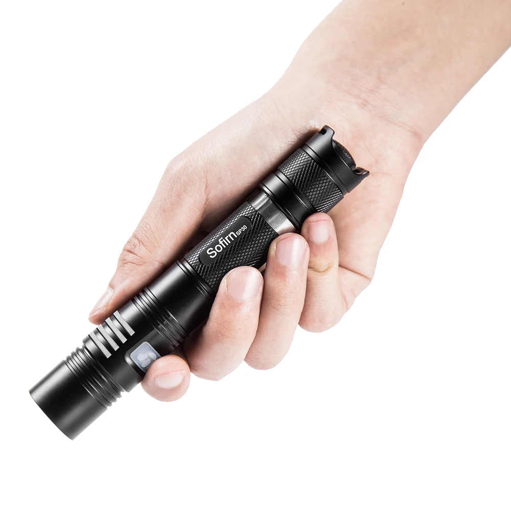 Мощный светодиодный фонарик Sofirn SP30 Cree XPL 1000 лм тактический фонарь 18650 6 режимов с