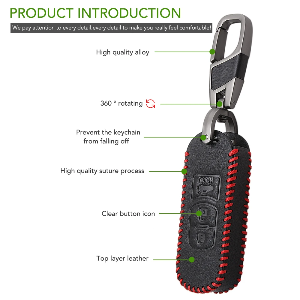 Новый дизайн мужской брелок автомобильный чехол для ключей с дистанционным