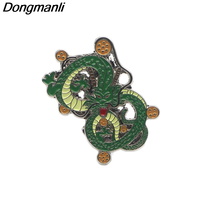 P2401 Dongmanli ювелирные изделия аниме Dragon Ball Shenron металлическая шляпа из эмали булавка броши Дракон сумка для значка детские подарки