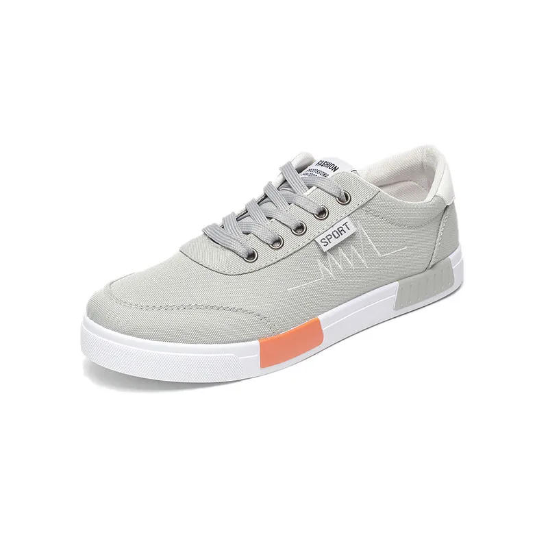 Мужская парусиновая обувь весна осень 2018 кружевная Высокая мужская