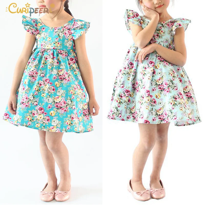 Платья для девочек лето 2019 австралийский стиль платья с рюшами и