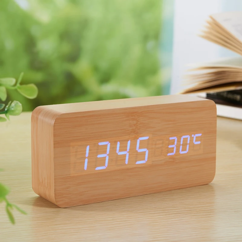 

New Classic Vintage Alarm Clock Home Decoration LED Screen Calendar Display Relogio Despertador Electronic Mesa Christmas gift