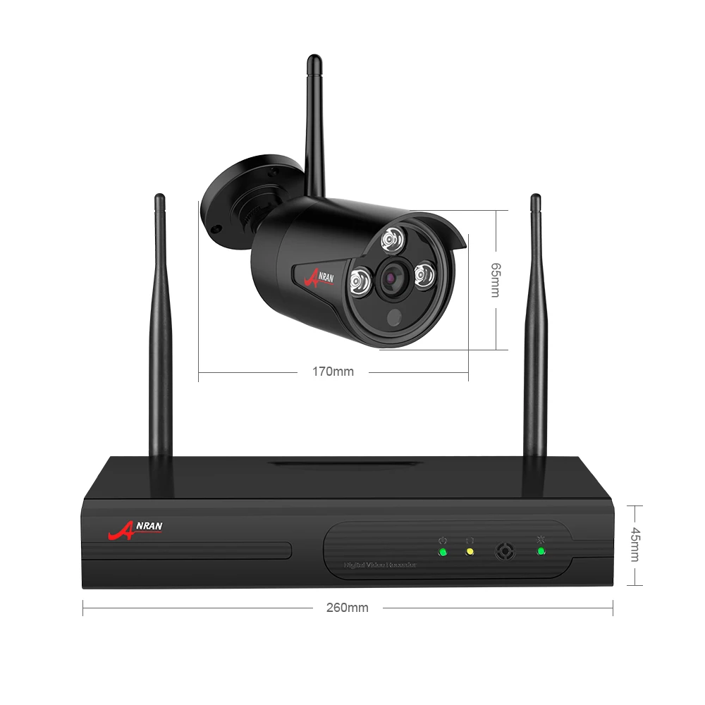ANRAN 4CH камера безопасности Беспроводная система 1080P HD Wifi NVR 4 шт. уличная Водонепроницаемая ip-камера домашняя беспроводная CCTV камера система