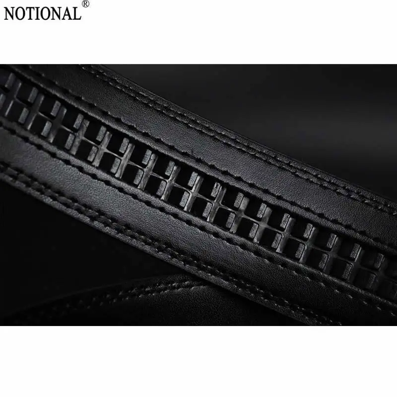 NOTIONAL men Leather belt male genuine leather Automatic Buckle Fashion Designer High Quality Mens belts black NX3060 | Аксессуары для