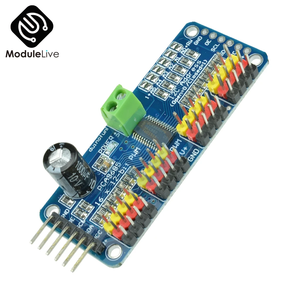 16 канальный видеорегистратор 12 битная ШИМ/Servo Driver I2C интерфейс PCA9685 модуль Raspberry pi