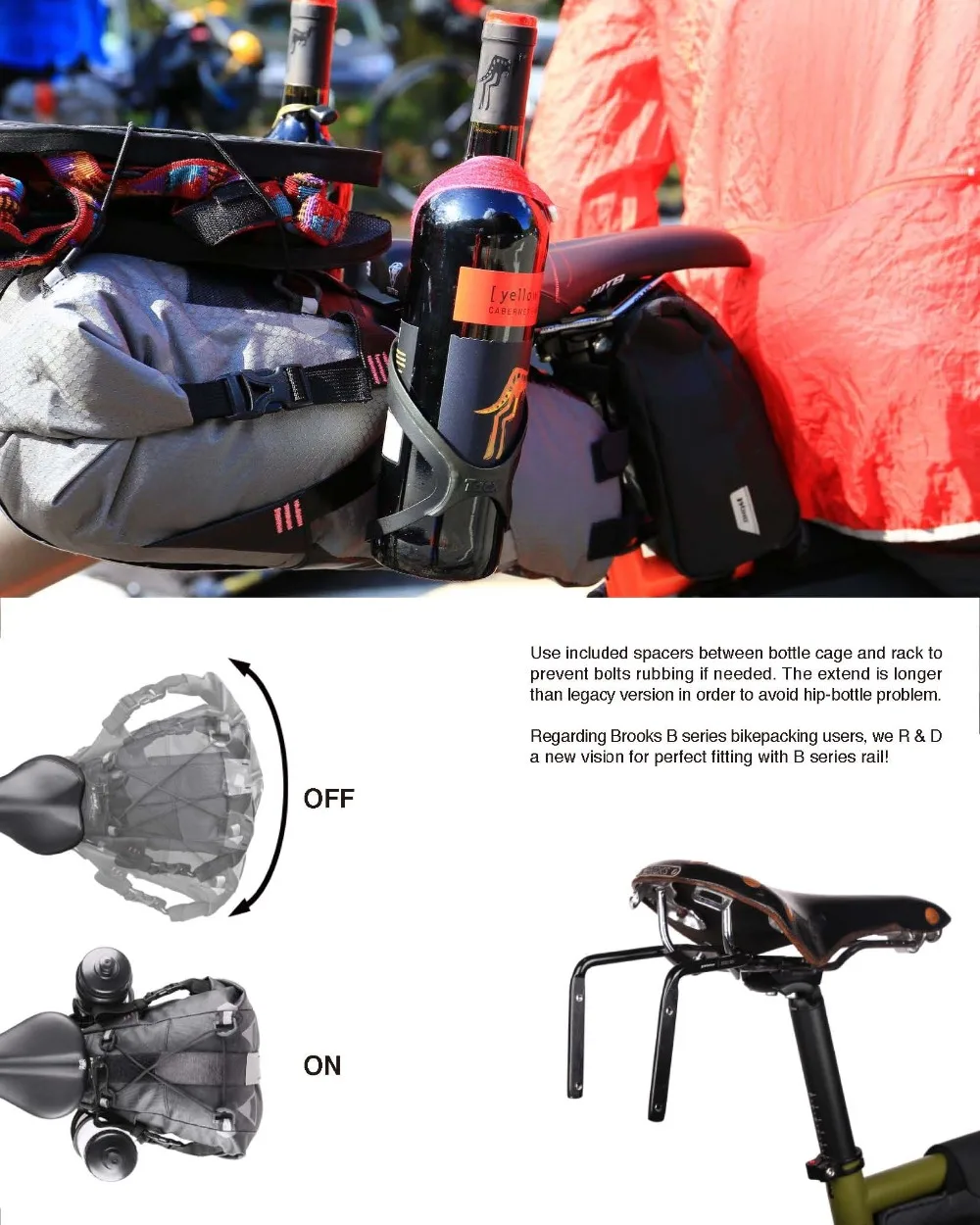 WOHO "XTOURING" Сверхлегкая седельная сумка сухая-S/M, велосипедная сумка для MTB дорожный