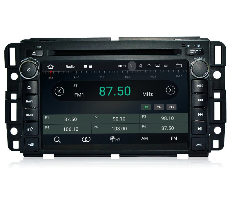 7 &quotAndroid 8 0 Восьмиядерный автомобильный DVD GPS плеер для GMC Yukon Savana Acadia Chevrolet Express