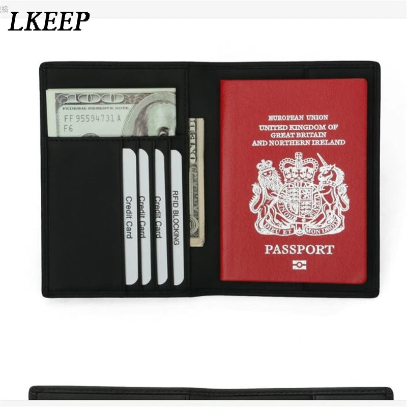 Заграничного паспорта крышка складной кошелек кредит держатель для карт с