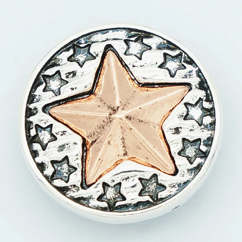 Модные красивые элегантные розовые золотые с узором крест животные 18 мм кнопки