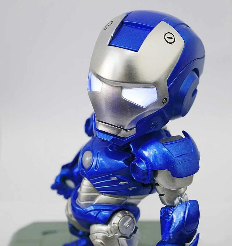 10 см Q версия Железный человек MK42 Mark 42 Фигурка 3 кукла из фильма ПВХ игрушечная