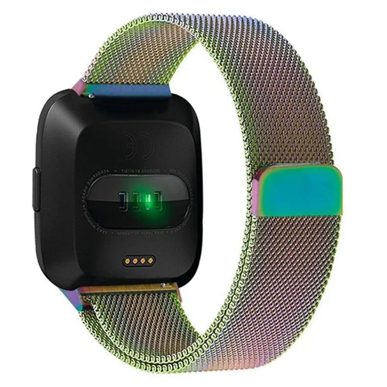 Миланская петля ремешок для Fitbit Versa/Versa 2/versa Lite ремешок из нержавеющей стали браслет ремешок Смарт часы аксессуары