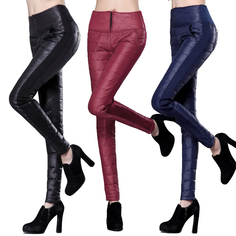 Дамы брюк-новинка зимние кашемировые Теплый пуховик женская одежда повседневные