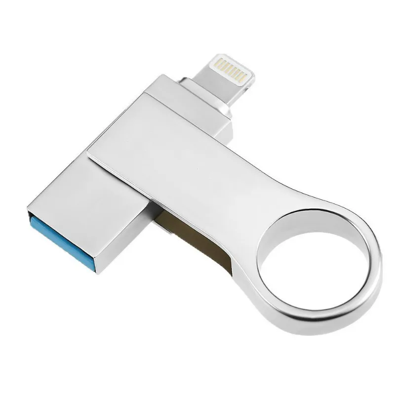 USB флеш накопители 32G 64G для iPhone8/X/7/6/5 iPad iPod iOS11 внешняя карта памяти расширение на