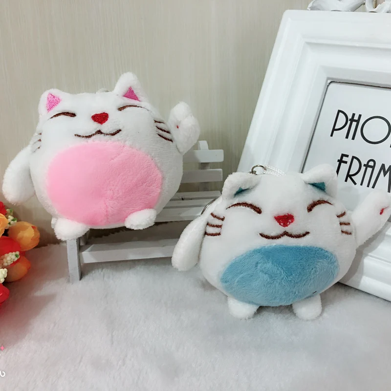 Горячий плюшевый брелок с котом игрушка 10 см кошка плюшевая мягкая кукла ребенок