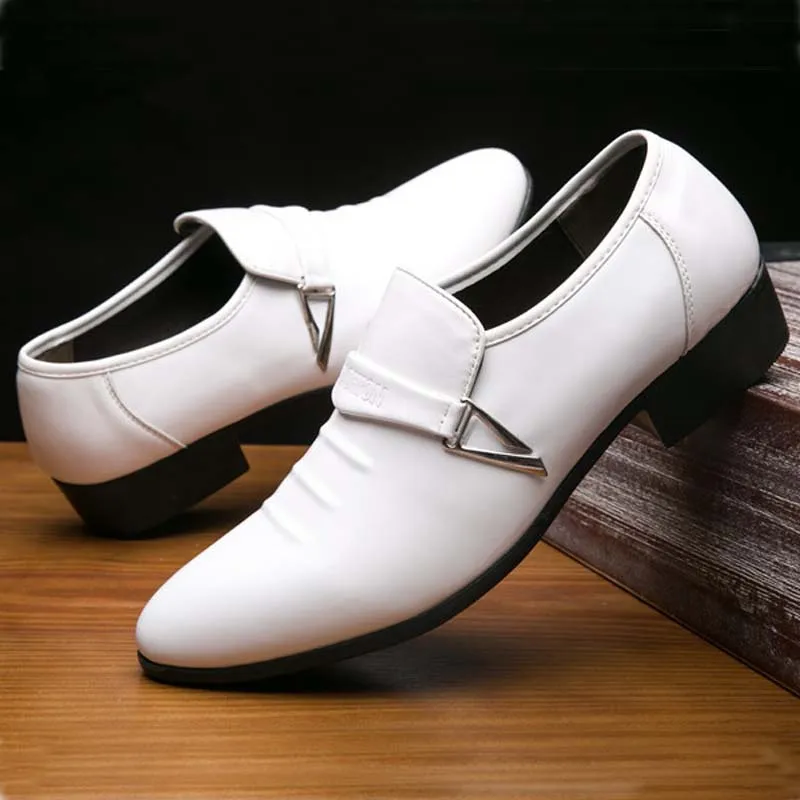 

2021 New Fashion Leather Men Business Casual Shoes Luxury Brand Men Shoes Dress Leather Shoes High Quality Men Flats 619