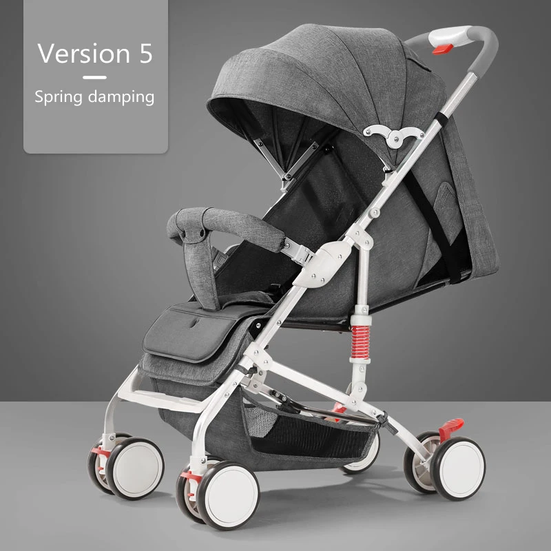 Детская коляска yoyo, коляска passeggino, автомобиль carricoche bebe, можно сложить, легкий, взять самолет, четыре колеса, детская тележка Umb - Цвет: Version5-Dark grey