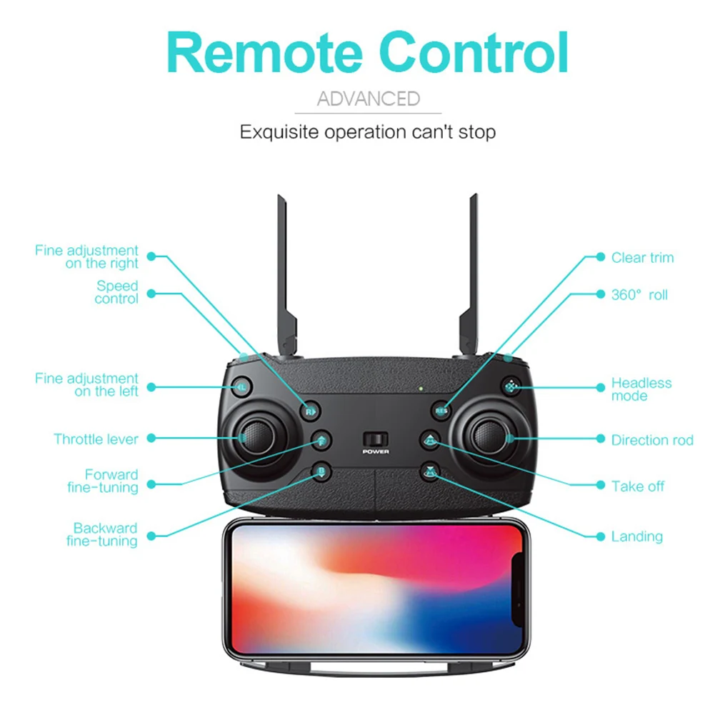 2.4GHz 4K Toys RC Quadcopter Altitude Hold G Sensor Drone Positioning HD Camera Aerial Led Wide Angle Selfie Gesture Control | Игрушки и