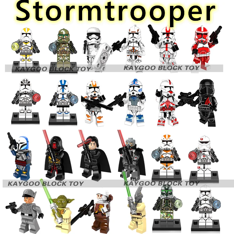 Строительные блоки Jedi Звездные войны клон Rebel Trooper Imperial Land Crew Lor San Tekka Stormtrooper