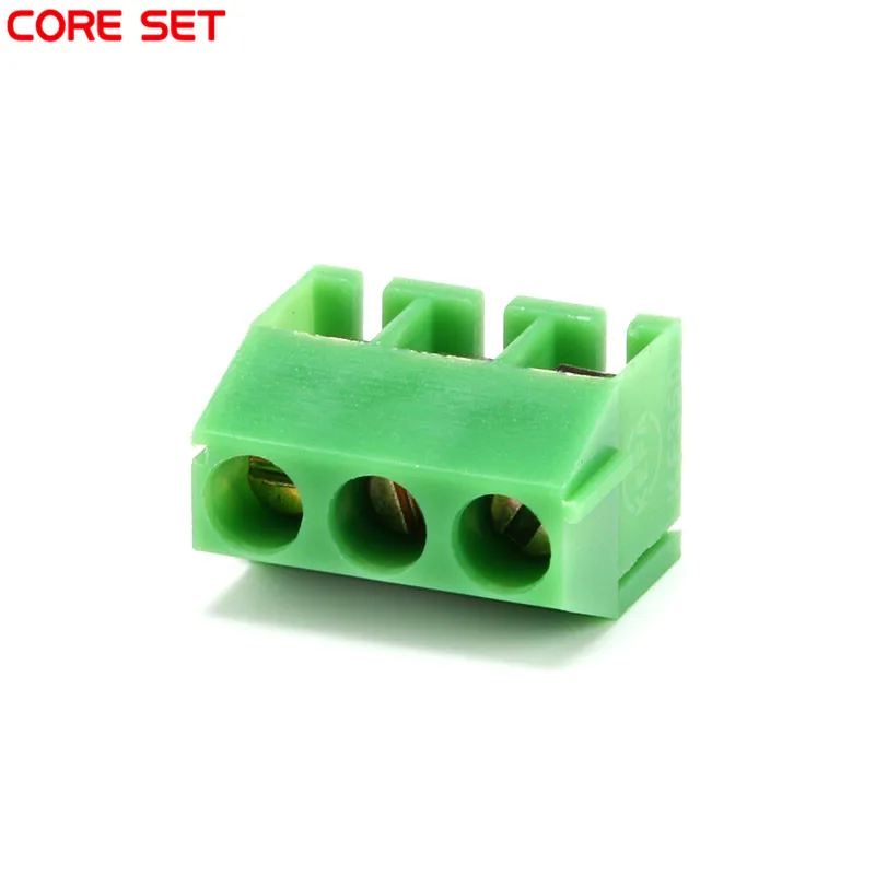 10 шт./лот KF350 3Pin 3 5 мм Шаг PCB винтовой клеммный блок соединители 300 В/10A |