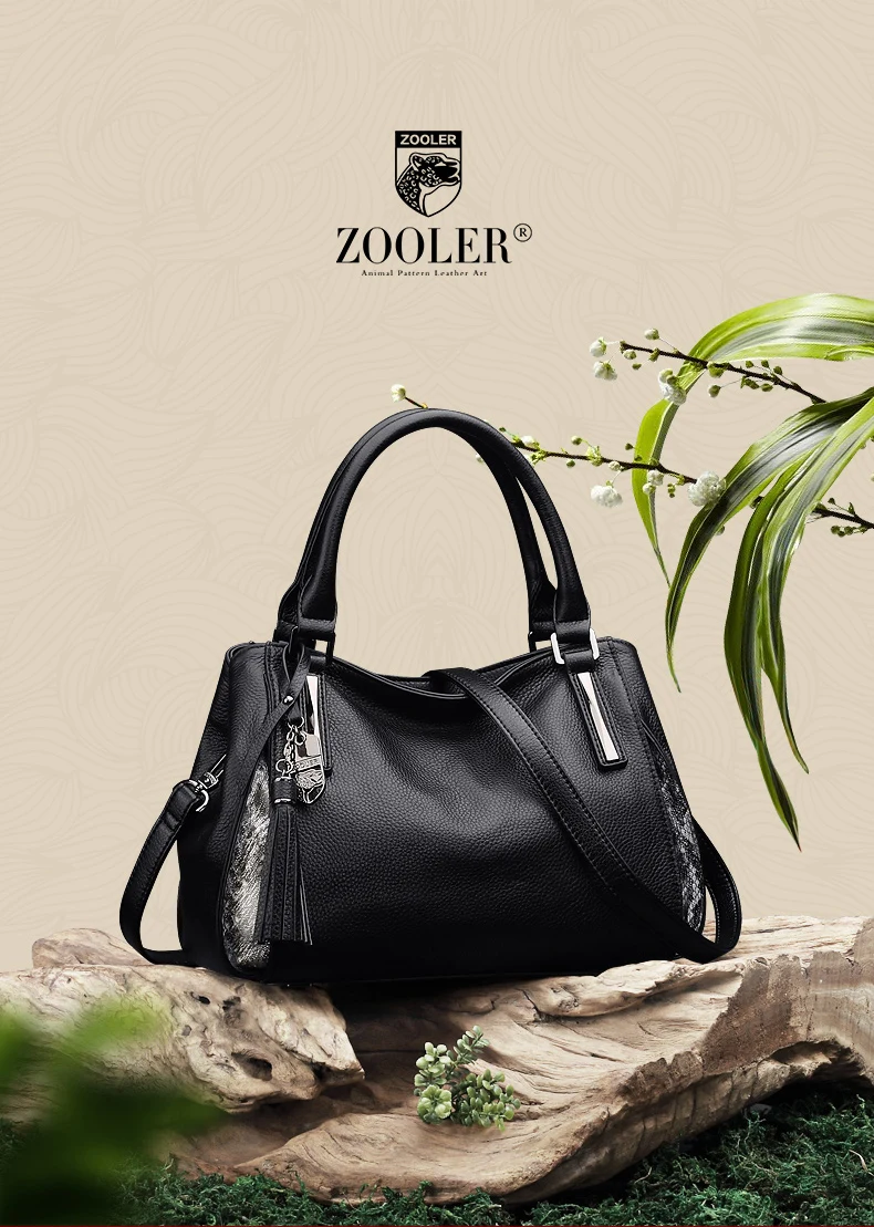 Новинка ZOOLER, женская кожаная сумка, сумки из мягкой коровьей натуральной кожи, Большая вместительная сумка, модные сумки на плечо# h105