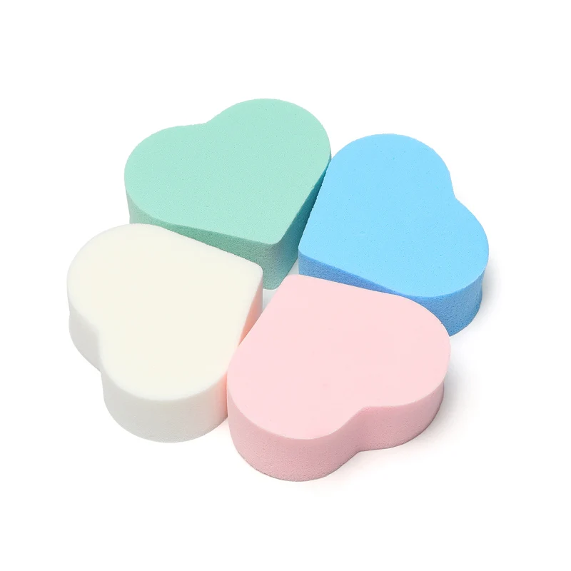 Heart Shape Makeup Powder Puff Sponge Foundation Finishing Soft Cosmetic Blender |
