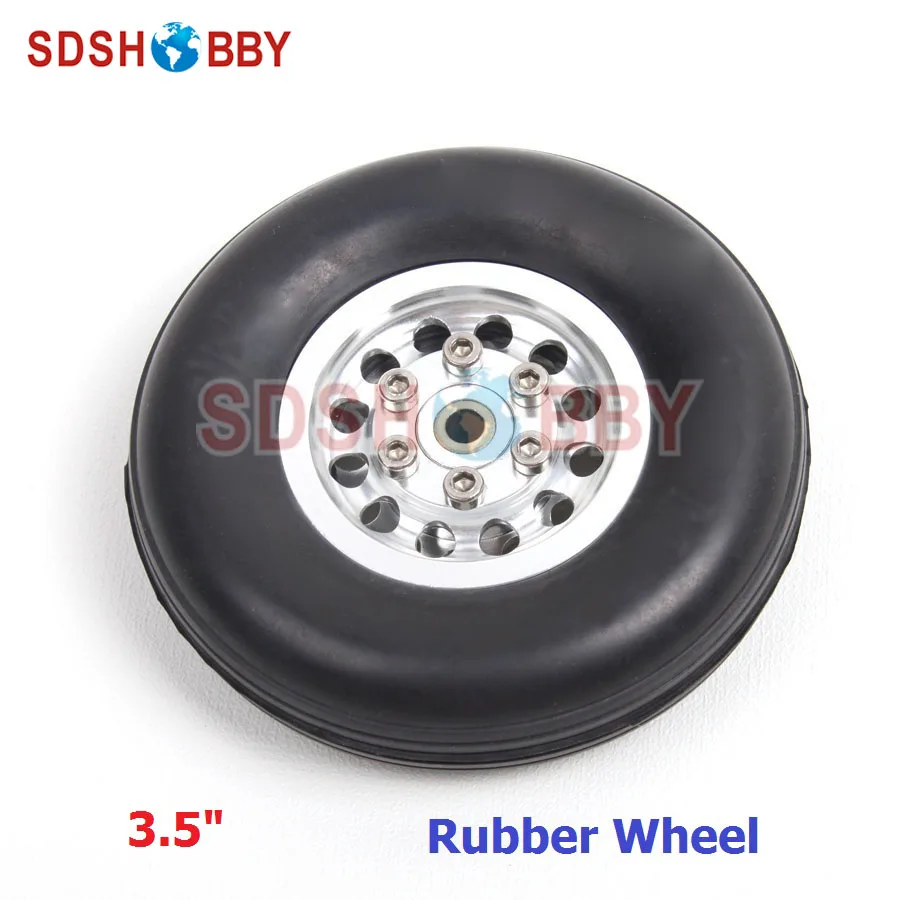 

RC Airplane Use 3.5in/89mm Rubber Wheel with CNC Aluminum Hub D89*H25*5mm