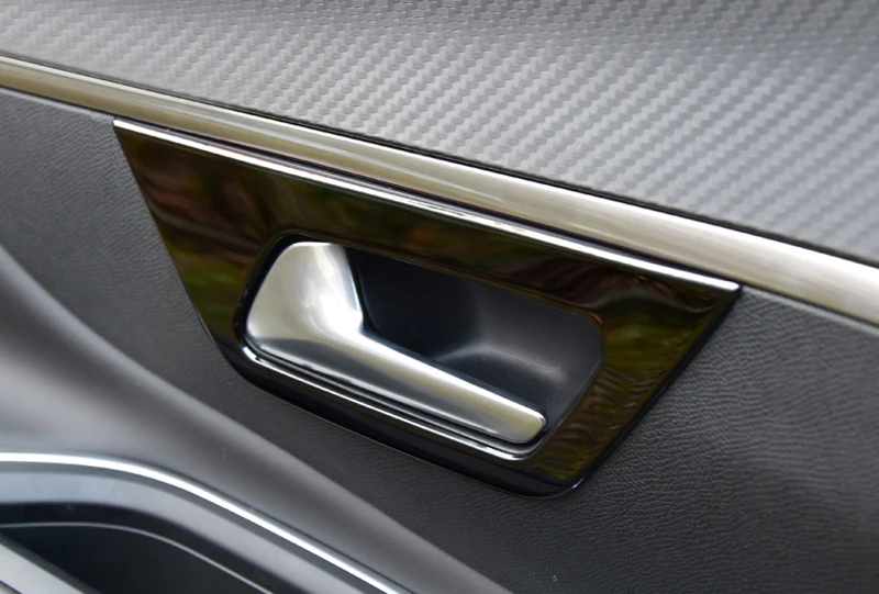 For Peugeot 3008 GT / 5008 GT Car Inner Door Handle Bowl Cover Trim Sticker Auto Accessories