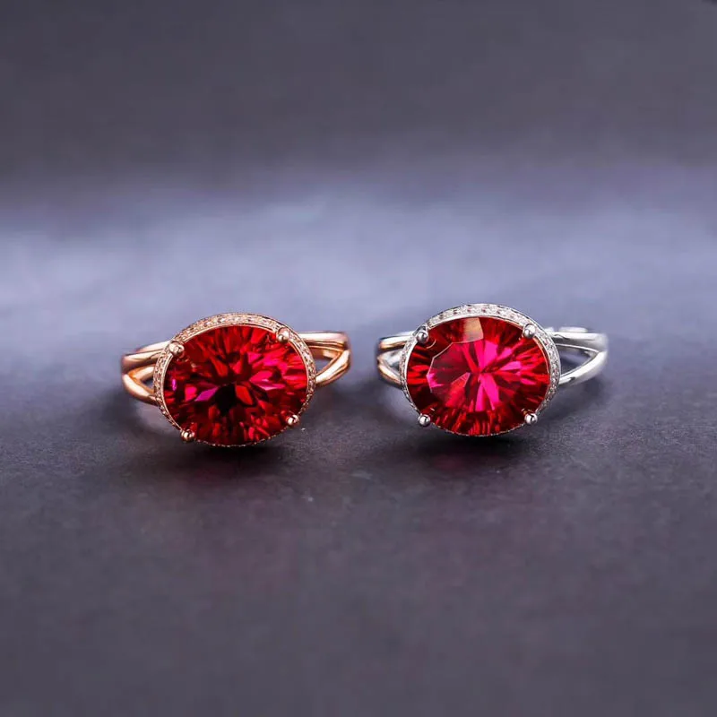 CSJ натуральный гранат комплект ювелирных изделий стерлингового серебра 925