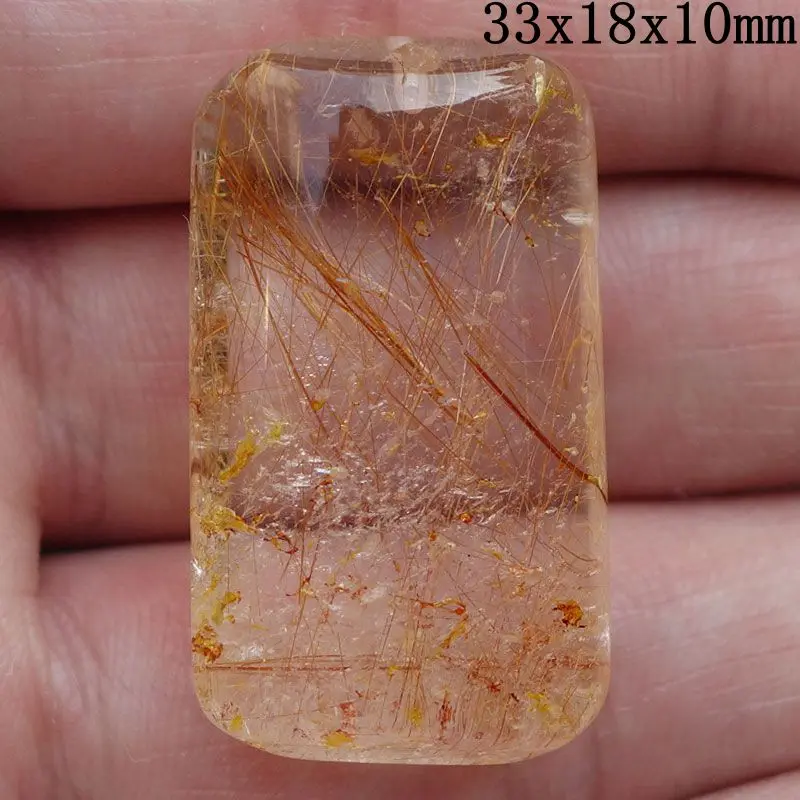 9pcs/lot Free Shipping Rutile Quartz Crystal Jewelry Necklace Pendants Men Women Pendant 29-46mm | Украшения и аксессуары