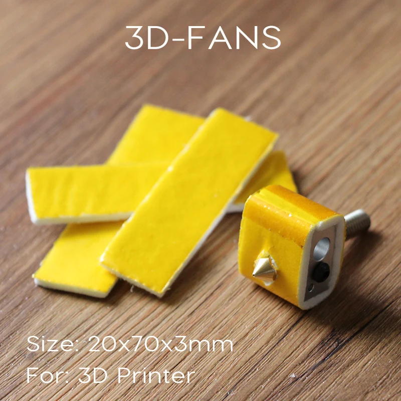 10 шт. 20X70X3MM хлопковый нагревательный блок теплоизоляция для MK8 MK9 экструдер