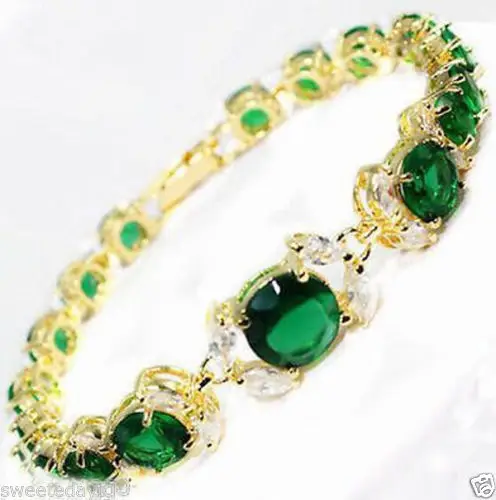 

New lady's green Zirconia bead bracelet