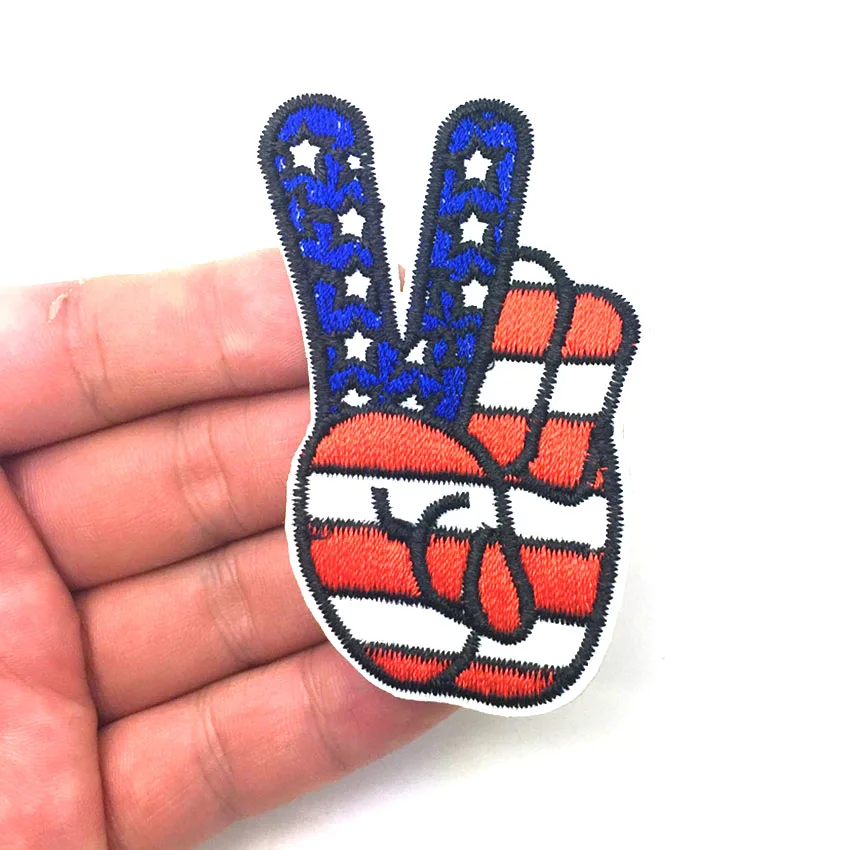 2 шт. вышитый американский флаг США жетон для рукоделия|iron on patches|iron onpatch iron |